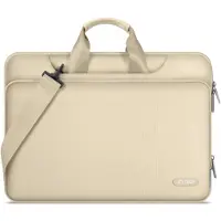 TechProtection Pocket MacBook 13 / 14 Inch Sleeve Laptop Tas Bruin
