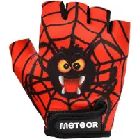 Meteor Kids M Spider - Fietshandschoenen - Kindermaten, Zwart/Rood