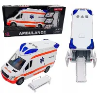 Mega Creative Moje Miasto - Speelgoedambulance - Geluid en Licht - Pull-back Functie