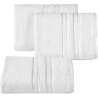 Eurofirany Luxe Bamboe Handdoekenset 4 Stuks - Wit/Grijs