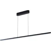 LUCANDE Hanglamp Solvar, dimbaar, zwart, Woon-/ Eetkamer, metaal, Modern