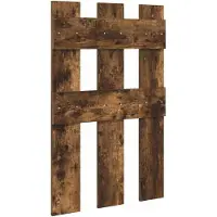 vidaXL Wandgemonteerde kapstok Muurmontage Rook Eiken 65 x 3 x 100 cm