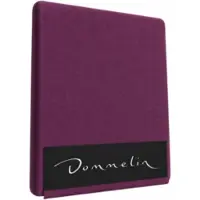 Dommelin Hoeslaken Aubergine (Percal 200TC)-140 x 210 cm