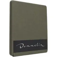 Dommelin Topper Hoeslaken 10-14 cm Olijf (Percal 200TC)-180 x 210 cm