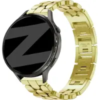 Bandz Stalen 'Oval' bandje geschikt voor Garmin Vivoactive 4s / Vivomove 3s / Venu 4 - 41mm / Venu 3s / Venu 2s / Forerunner 265s / Forerunner 255s - Goud