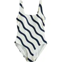 Next Shaping-badpak navy / wit
