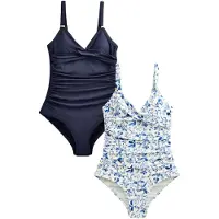 Next Shaping-badpak blauw / navy / wit