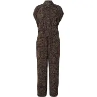 Opus Jumpsuit 'Mendie' bruin / zwart