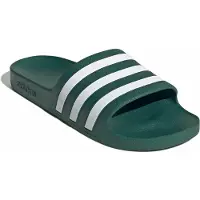 Adidas Originals Muiltjes 'ADILETTE AQUA' donkergroen / wit