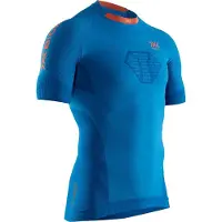 X-Bionic Invent 4.0 Hardloopshirt Korte Mouw Heren - Teal Blue/Kurkuma Oranje - Maat M