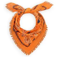 BONNIE STUDIOS Dames Sjaals Farm Scarf - Oranje - Maat ONESIZE