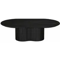 Giga Meubel Salontafel Ava Ovaal Zwart 120cm