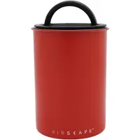 Best-in-Coffee - Airscape - Koffiebonen - Voorraadpotten - Lucht dicht - Koffie - Staal - Mat rood - 500 gram