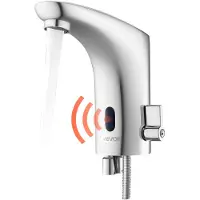 Vevor Touchless wastafelkraan (verchroomd zilver) Automatische wastafelkraan voor in de badkamer