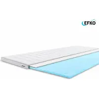 Efko - Koudschuim Topper – 160x200cm – HR45 – 7 cm dik – Topdekmatras – Anti-Allergisch – Afritsbare Wasbare Hoes – OEKO-TEX