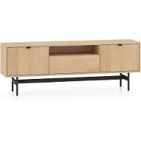 Selsey Heggers – TV-meubel met 3 deuren - Mavelie eiken - 150cm