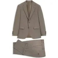 BOSS Tweedelig slim-fit pak van scheerwol Maat 48