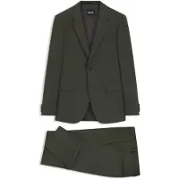 BOSS Tweedelig slim-fit pak van scheerwol met stretch Maat 102