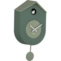 Karlsson wandklok grato cuckoo jungle green & grayed jade
