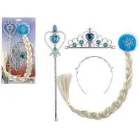 Toi-Toys Sieradenset Ice Princess voor meisjes - - 3 stuks - Blauw/Zilver - Vanaf 4 jaar