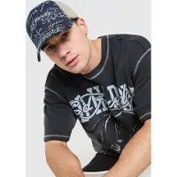 Ed Hardy Logo Denim Trucker Cap - Blauw- Dames, Blauw