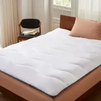 Casabel Cloud Matras Topper 120 x 200 cm van microvezel - Optimaal comfort - Zacht, anti-mijt, ademend