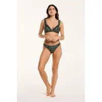 Shiwi Bobby Bikini Set Mixed Animal Forest Green Mixed Animal Maat: 34 | Bikini's Outlet | Dames | Zwart