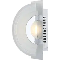 Globo Wandlamp Wandlamp Chroom Eetkamerlamp zilver 1 vlam LED, aluminium, 1x LED, LxB 20x7 cm