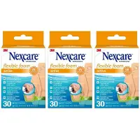 3M Nexcare Flexible Foam Active Pleisters 3x30 St Pleister