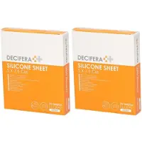 Decifera Silicone Sheet 5 x 7,5 cm Sw0100 2x5 St Pleister