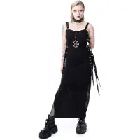Heartless - Gothic Maxi-jurk - Midnight Lament Maxi Dress - XS tot XXL - voor Vrouwen - zwart | Maat S
