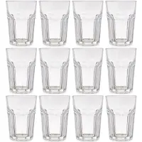 Vivalto Drinkglazen Vidrio - 12x stuks - 360 ml - transparant - glas - waterglazen - stapelbaar