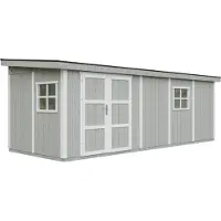 Timbela Tuinhuis van premium kwaliteit, 14,30 m² - Afmetingen: 231x248x648 cm - Met vloer en zijwand - M941-TUNDRA GREY