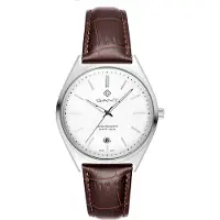 Gant Analoog horloge chocoladebruin / zilver / wit