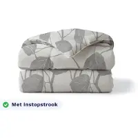Zelesta Pure Design Spring Buds 240x200 - Katoenen dekbed zonder overtrek - Met instopstrook - Wasbaar dekbed - Hoesloos dekbed - 2 in 1 Dekbed met vaste overtrek