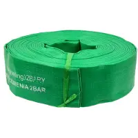 Garronda PVC platte slang 2 inch 20 m - drukslang 2 bar - geurloze PVC layflat-slang voor irrigatie & drainage - groen