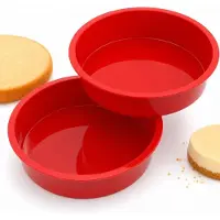 VHV - Cakevorm - Siliconen bakvorm - Ronde taartvorm - Herbruikbare bakvormen - Voor cheesecake dessert en pizza