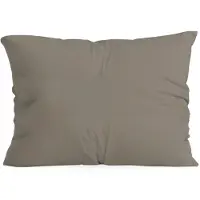 Zelesta Pure Uni kussenslopen Katoen set van 2 - Antraciet Grijs - 60x70cm
