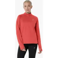Asics Sport Winter 1/2 Zip Top Dames - Maat M - Hardlooptop - Coral Reef - Reflecterend - Oranje
