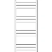 LuxeBath elektrische badkamer radiator Sahara 400 x 800 mm wit rechte zijaansluiting met verwarmingsmodule 300W thermostaat digitaal scherm handdoekverwarmers handdoekdroger met verwarmingselement