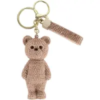 VAN MANEN sleutelhanger teddybeer goud polystone glitter speelgoed.