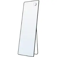 Songmics - Spiegel - Spiegel staand - Aluminium Frame - Met Vergrotende Spiegel