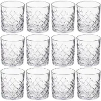 Vivalto Drinkglazen Fantasy - 12x stuks - 350 ml - glas - transparant - waterglazen