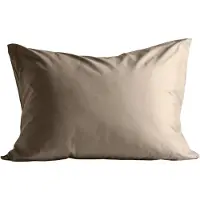 Zelesta Deluxe Uni Satijnkatoen Kussensloop Set van 2 - Walnootbruin 60x70cm