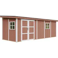Timbela Tuinhuis, premium kwaliteit, 14,3 m² - H231 x B248 x D648 cm - Zonder vloer en zijwanden – M941B-REDWOOD RED