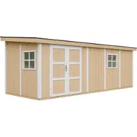 Timbela M941-HARVEST HONEY - LP SmartSide Tuinhuis op houtbasis - 14,3 m² - 648x248xH231 cm - met vloer en verf