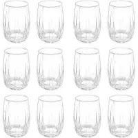 Vivalto Drinkglazen Arcade - 12x - helder transparant - glas - 380 ml - waterglazen