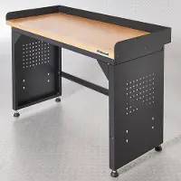 Datona Werkbank PRO - bamboe werkblad - 150 cm - Zwart
