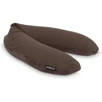Snoozzz Zwangerschapskussen Zijslaapkussen Lichaamskussen - 185 cm - microparel vulling- luxe draagtas - wasbare hoes - Teddy Espresso