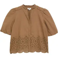 s.Oliver boxy fit blouse met korte mouwen van puur katoen